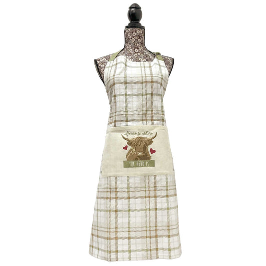 Highland Cow Cotton Apron