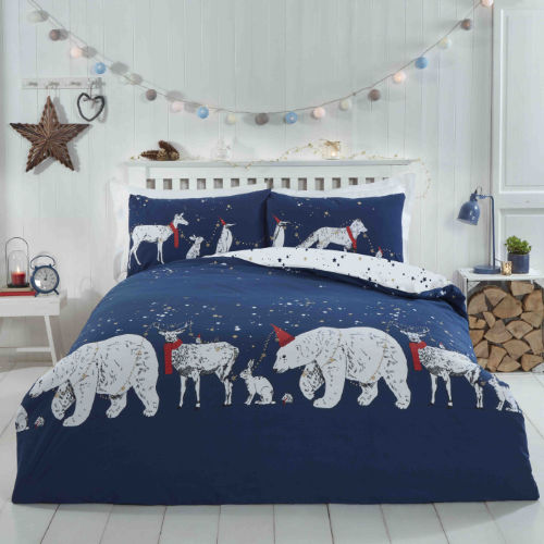 Polar Bear And Friends Christmas Duvet Set SINGLE