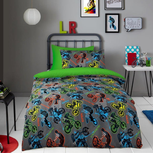 BMX Stunt Rider Childrens Duvet Set