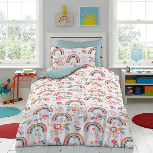 Rainbow Girls Childrens Duvet Set