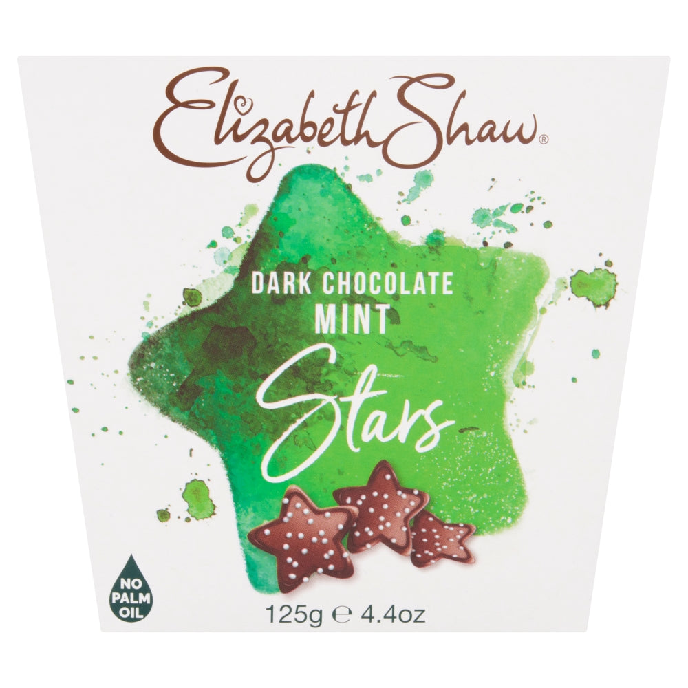 Elizabeth Shaw Dark Chocolate Mint Stars 125g