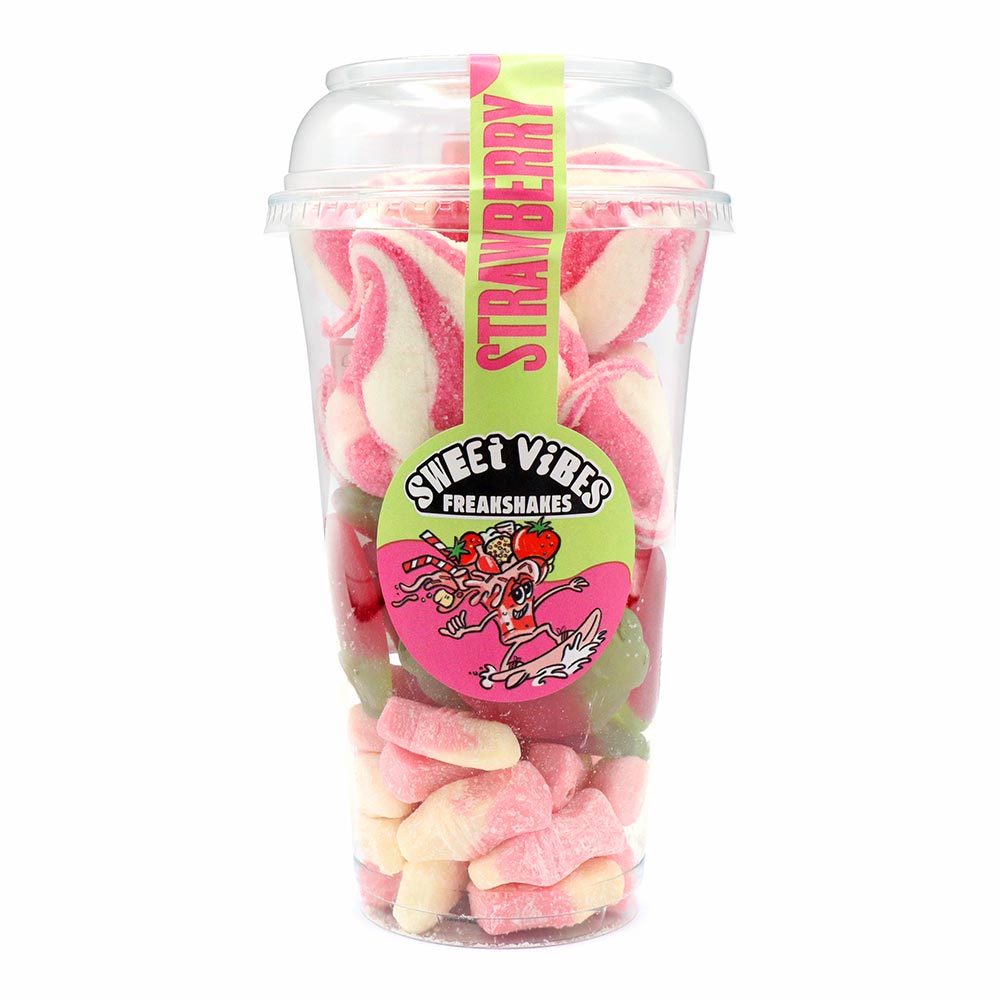 Sweet Vibes Strawberry Freakshake Candy Cup 260g