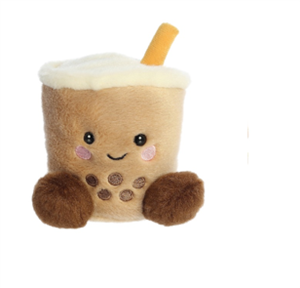 Palm Pals Plush Teddy - Milky Tea Boba 13cm