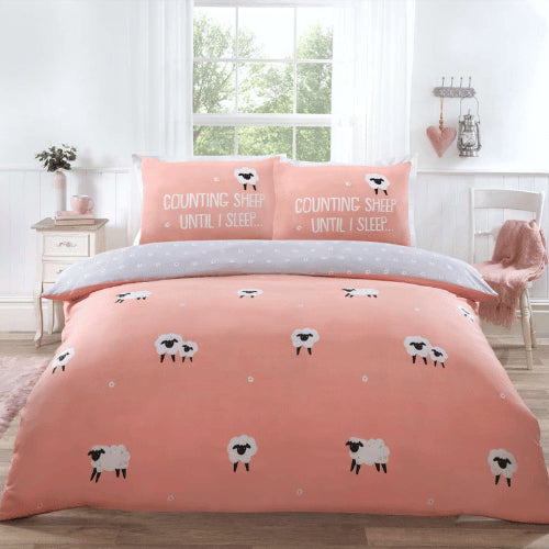 Counting Sheep Duvet Set Blush