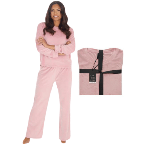 Ladies Pink Babysoft Lounge Set