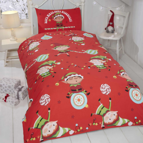 Christmas Duvet Set Naughty Elves TODDLERS