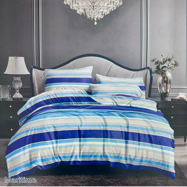 Contemporary Duvet Set Maritime