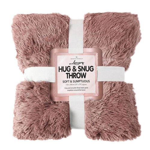 Hug And Snug Throw Pink