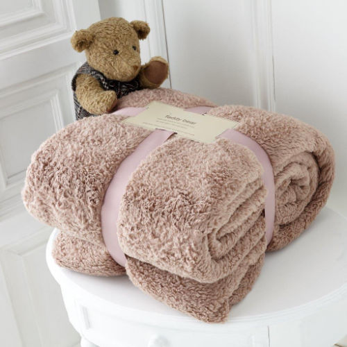 Teddy Collection Throw 200cm x 240cm Mink