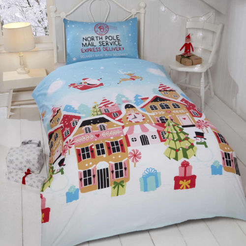 Christmas Duvet Set Gingerbread Town TODDLER