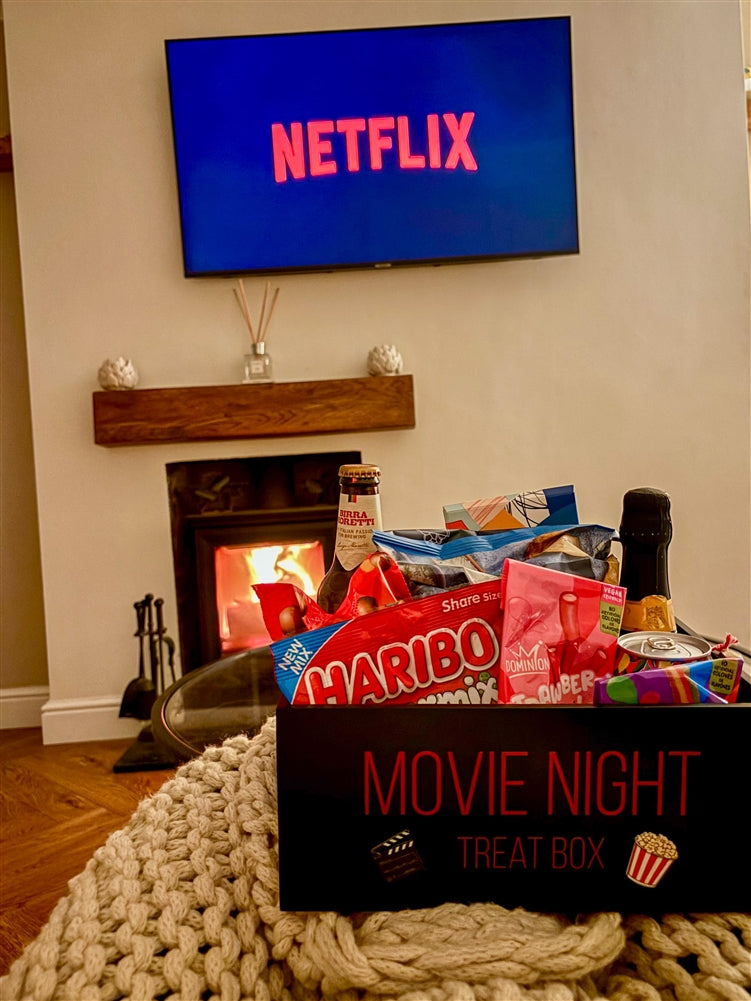 Large Size Movie Night Treat Box - Black