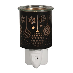 Black Plug-In 3D Wax Melter - Baubles 13cm