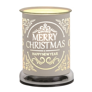 White 25W Touch Sensitive Aroma Lamp - Merry Christmas 17cm