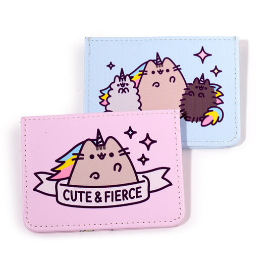 Contactless Protection Fabric Card Holder Wallet - Pusheen the Cat