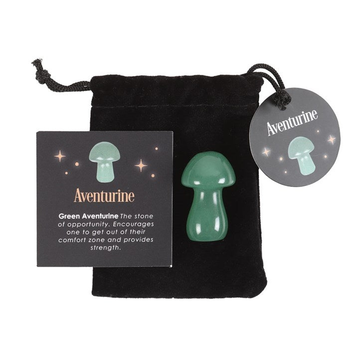 Magical Adventurine Crystal Mushroom