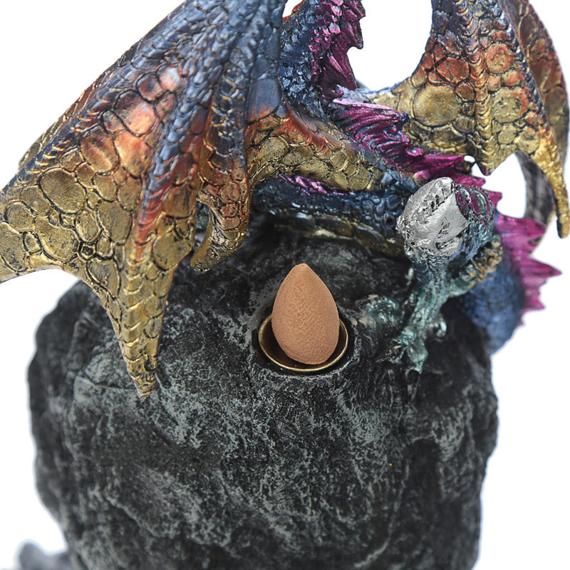 Fantasy LED Backflow Incense Burner - Ice Dragon Dark Legends