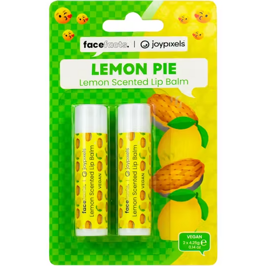 Face Facts Joy Pixels Lemon Scented Lip Balm Duo – Lemon Pie