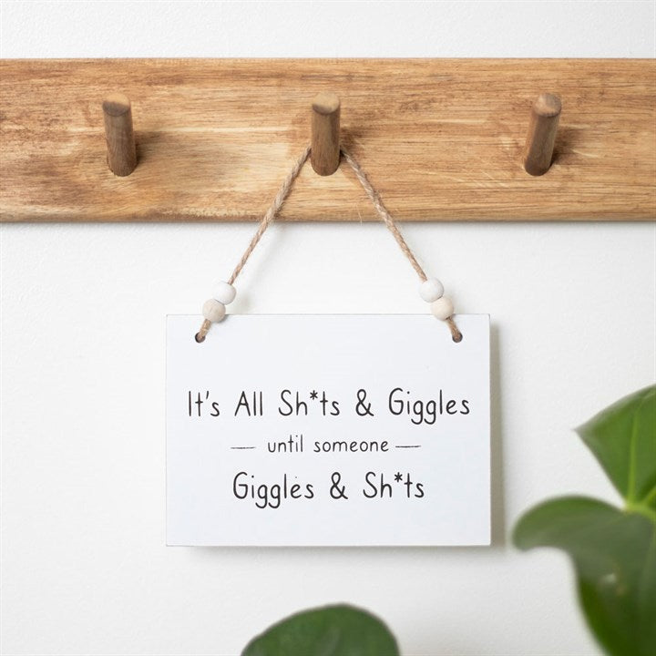 Shits & Giggles Hanging Sign