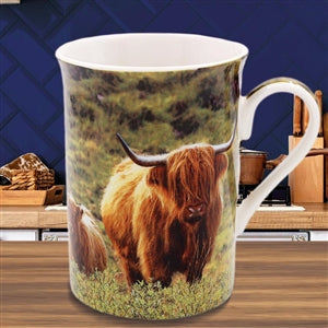 Tall Ceramic Mug - Highland Cow 11cm