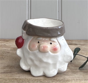 Festive Friends Ceramic Wax Burner 15cm - Bearded Santa