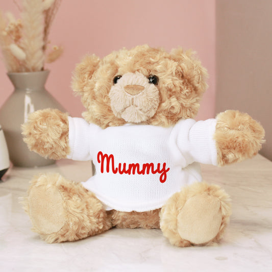 Personalised Name Only Teddy Bear - Red