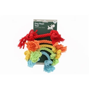 Pack Of 5 Rainbow Rope Toys