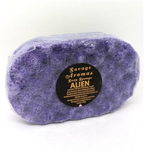 Fragranced Soap Sponge Exfoliator 140g - Alien