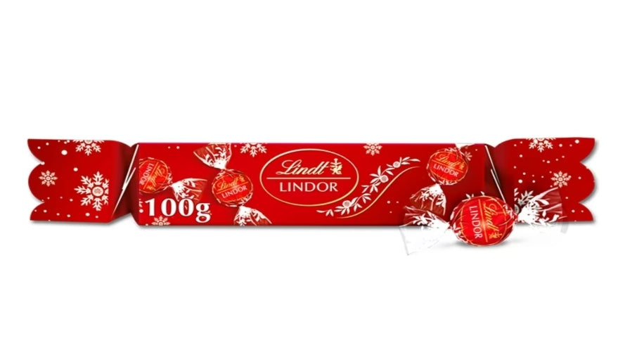 Lindt Lindor Milk Chocolate Christmas Cracker 100g