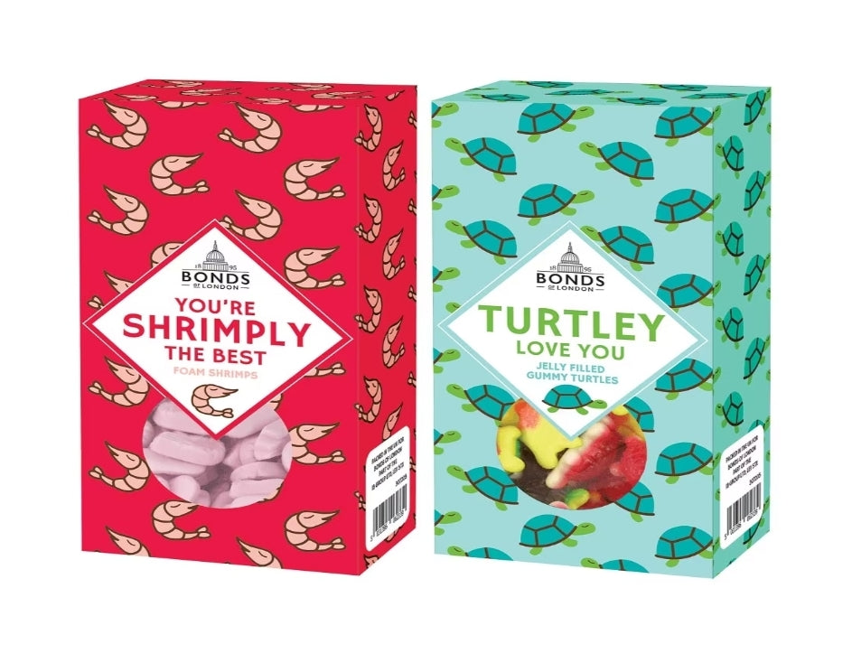 Bonds Shrimply the Best & Turtley Love You Pun Box 140g