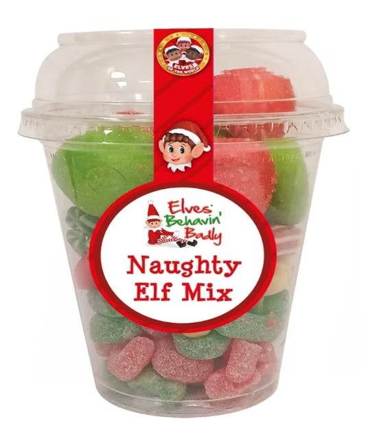 Elves Behavin' Badly Naughty Elf Mix Candy Cup 210g