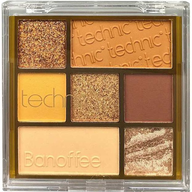 Technic 7 Colours Pressed Pigment Eyeshadow Palette – Banoffee