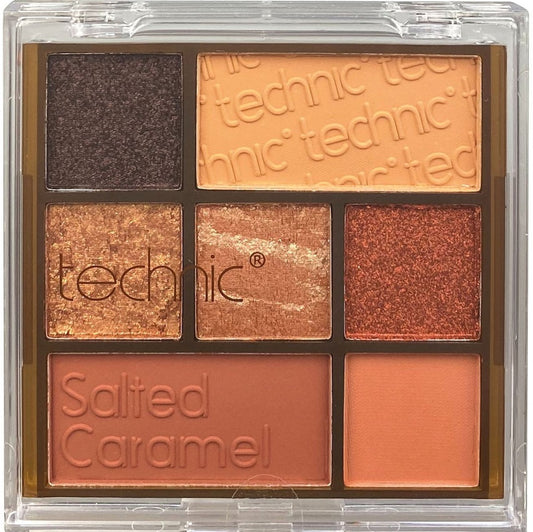 Technic 7 Colours Pressed Pigment Eyeshadow Palette – Salted Caramel