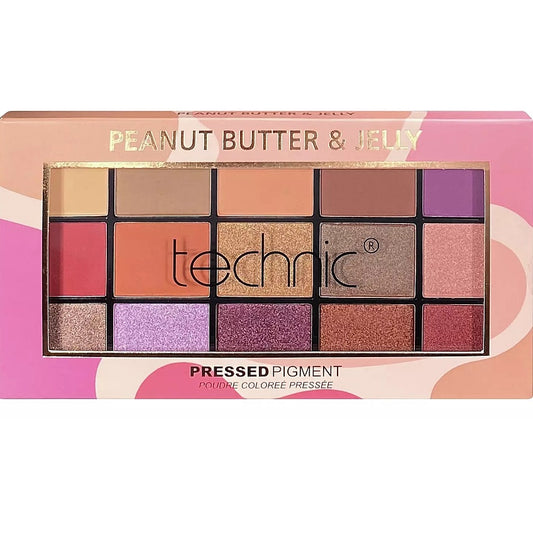 Technic Pressed Pigment Eyeshadow Palette – Peanut Butter & Jelly