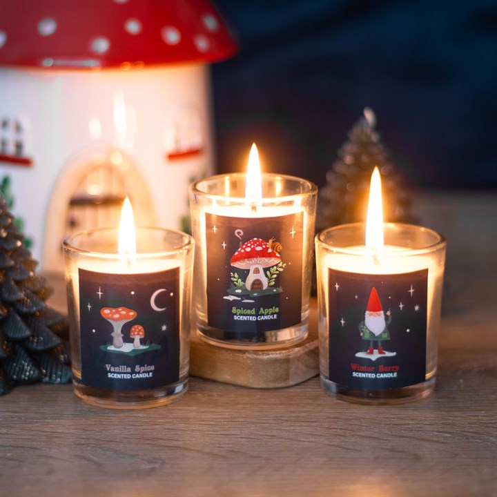 Sweet Gnome Candle Trio