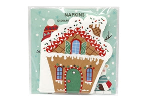 Gingerbread House Shaped Napkins