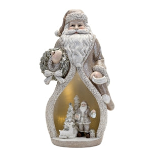 Standing Open Coat Santa Decoration