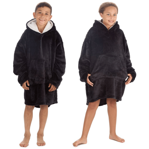 Kids Embossed Gaming Design Plush Oversized Snuggle Hoodie