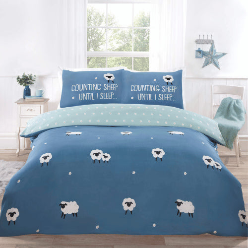 Counting Sheep Duvet Set Navy