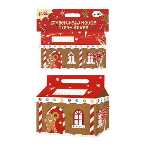 Gingerbread House Treat Boxes 3 Pack