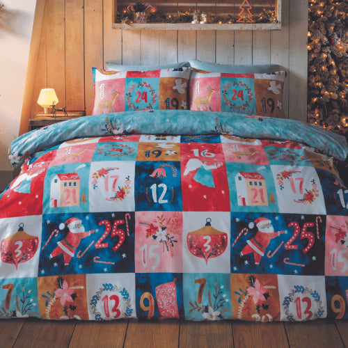 Advent Calendar Reversible Christmas Duvet Set