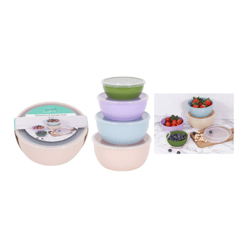 Coco & Gray 4 Pack Nesting Food Storage Bowl