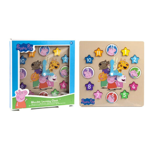 Official Peppa Pig Wooden Learning Clock