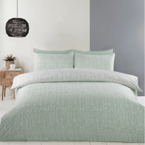 Helston Duck Egg Easy Care Duvet Set