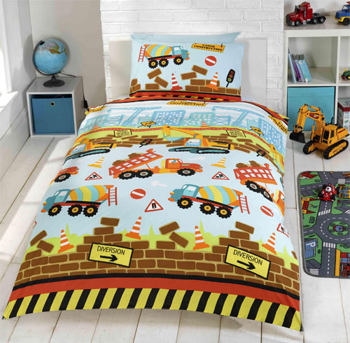 Kidz Under Construction Single Duvet Set