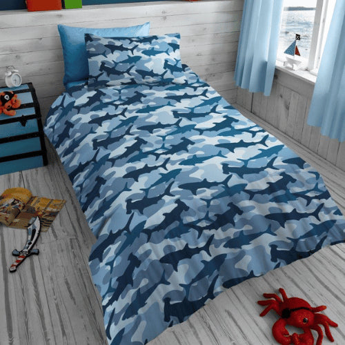 Shark Camo Childrens Duvet Set