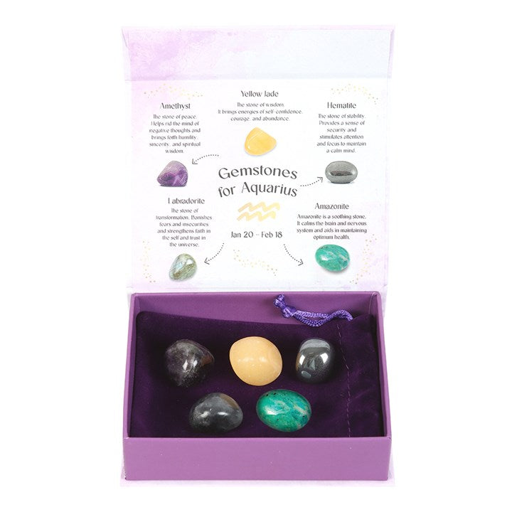 Aquarius Crystal Tumblestone Set