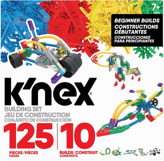 Knex Classics 125 Pc - 10 Model - Beginner Builds Building